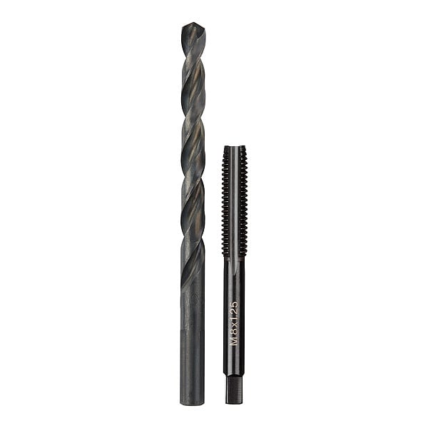 Milwaukee Tool M8-1.25 mm Straight Flute Plug Tap & H Drill Bit - 49-57-5543