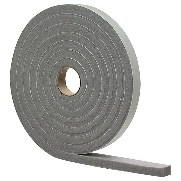 Cinta de espuma M-D 0, 38 pulgadas de ancho, 17 pies de largo, 316 pulgadas de grosor, PVC, gris - 2253