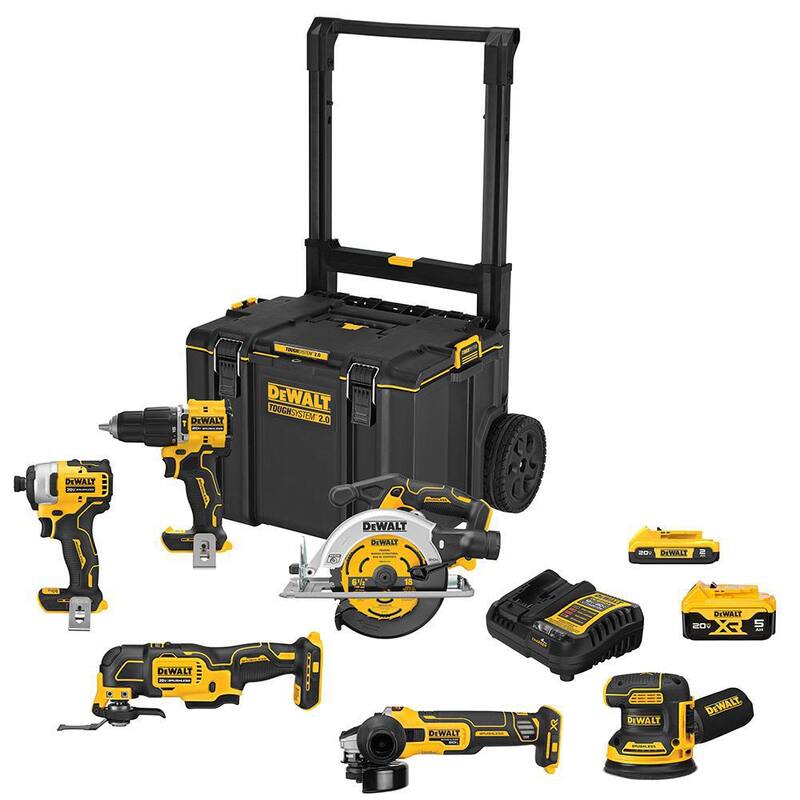 DEWALT 20-Volt MAX ToughSystem Lithium-Ion 6-Tool Cordless Combo Kit - DCKTS681D1P1