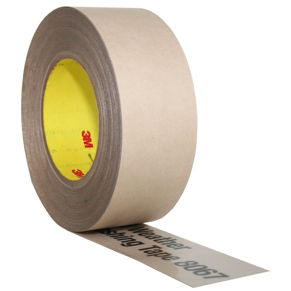 Cinta de sellado para todo clima - 8067 Tan, 2" x 75' Lámina dividida