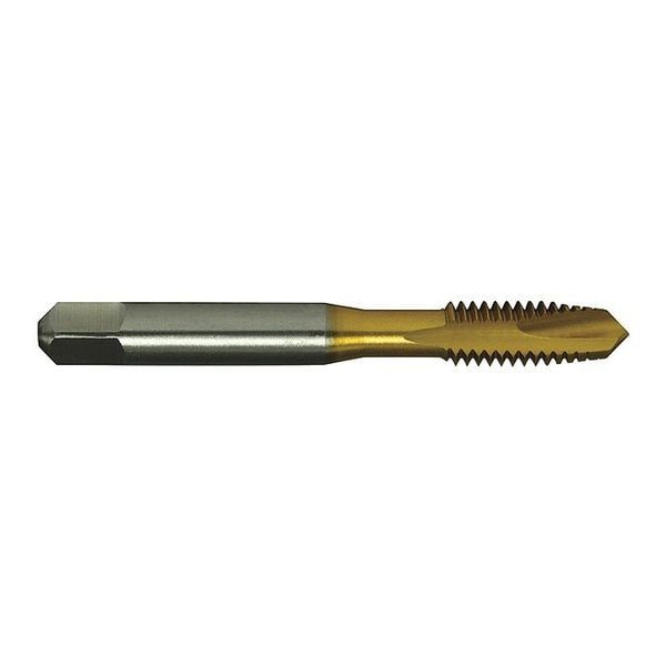 Greenfield Threading Spiral Point Tap, M10-1.5, Plug, Metric Coarse, 3 Flutes, TiCN - 330173