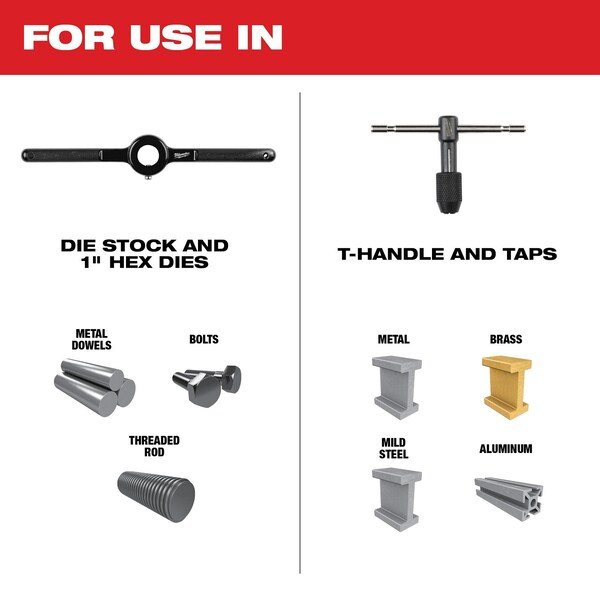 Milwaukee Tool 17PC Metric Tap and Die Set - 49-22-5601