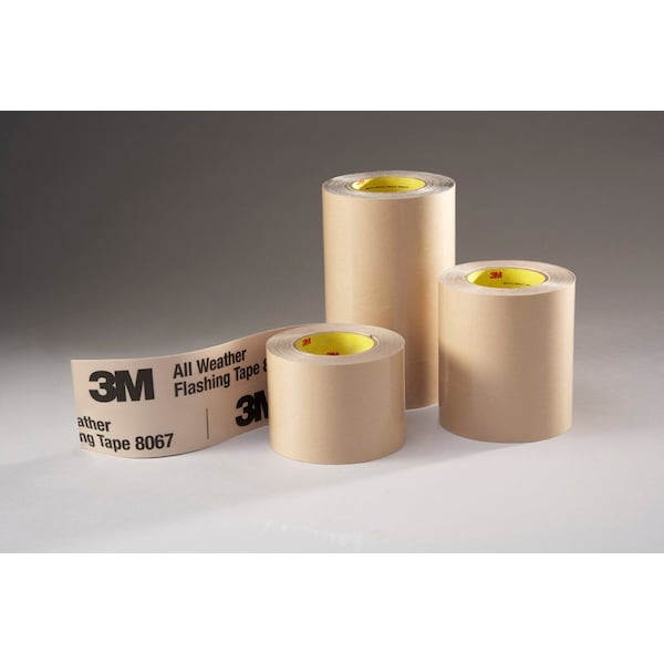 Cinta de sellado para todas las condiciones climáticas - 8067 Beige, 4"x75' con revestimiento de corte - 7000001346