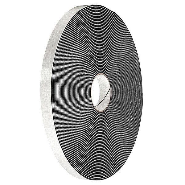Cinta de espuma de vinilo de doble capa Tapecase VF16B 0.5" x 5yd, Negra - VF16B