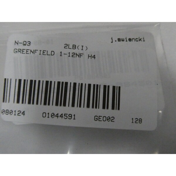Greenfield 1-12NF H4 1IN PIPE BOLT TAP, 3PK - 14560 5303