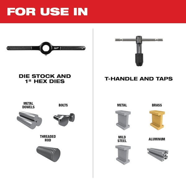 Milwaukee Tool 17PC SAE Tap and Die Set - 49-22-5600