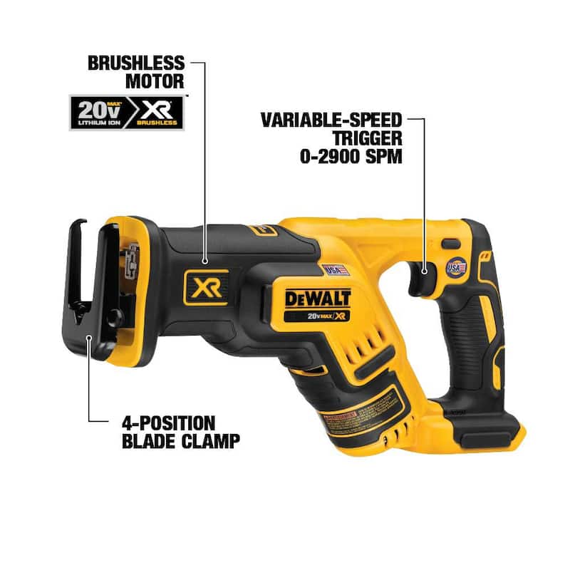 Kit Combo inalámbrico de 6 herramientas DEWALT 20V MAX con (2) baterías de 20V 5.0Ah y cargador - DCK694P2