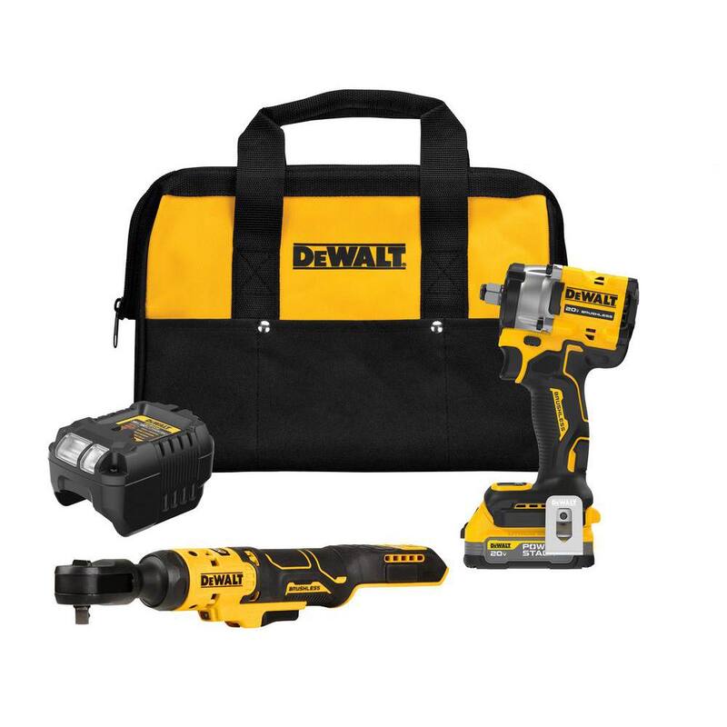 Kit combo inalámbrico DEWALT 20V MAX de iones de litio (2 herramientas) con batería de 1.7 Ah y cargador - DCK207E1.