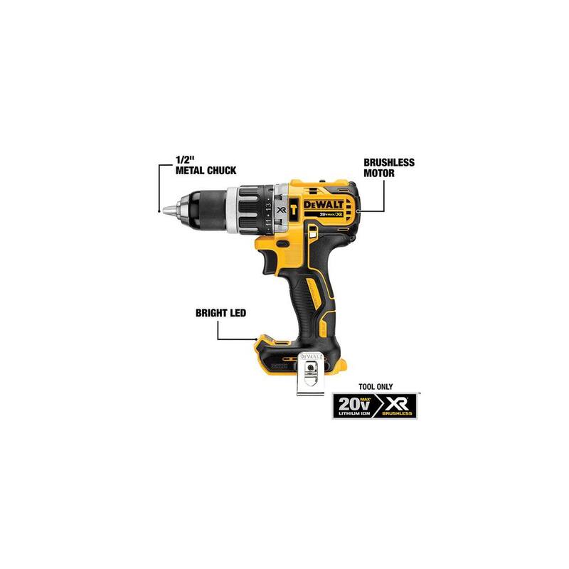 Kit combinado inalámbrico DEWALT de 20V Máximo de iones de litio con 4 herramientas, batería de 4Ah, batería de 2Ah, cargador y bolsa - DCK482D1M1