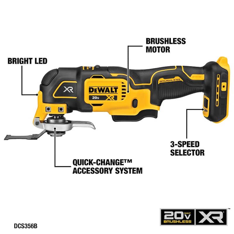 Paquete combinado inalámbrico DEWALT 20V MAX de 5 herramientas con (1) batería de 20V 4.0Ah, (1) batería de 20V 2.0Ah y cargador - DCK551D1M1
