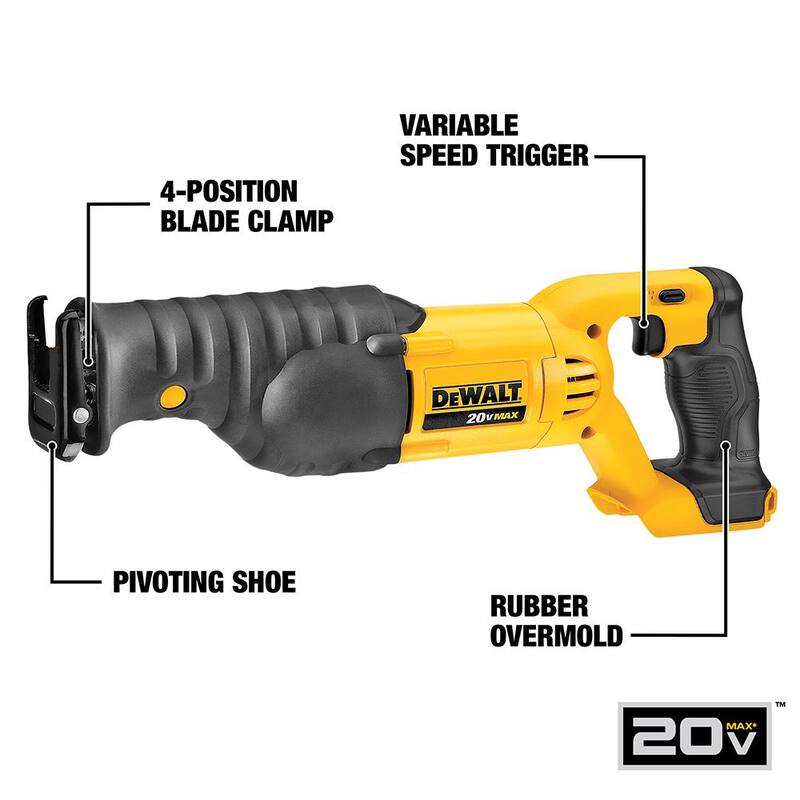 Equipo combinado inalámbrico de 4 herramientas DEWALT 20V MAX con (1) batería 20V 4.0Ah, (1) batería 20V 2.0Ah y cargador - DCK445D1M1.