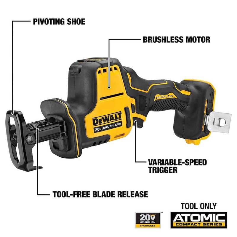 DEWALT ATOMIC Kit Combo de 2 herramientas inalámbricas de 20V MAX de iones de litio con 2 baterías, cargador y bolsa - DCK208D2