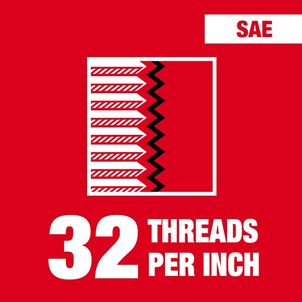 Milwaukee Tool 6-32 NC Straight Flute Plug Tap & No. 36 Drill Bit - 49-57-5515