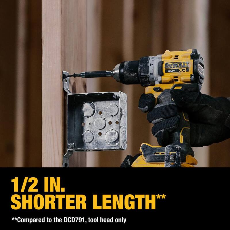 Juego de Combo de 2 Herramientas DEWALT 20V Lithium-Ion Inalámbrico Taladro sin escobillas/Atornillador de impacto con (2) Baterías de 2.0Ah y Cargador - DCK248D2