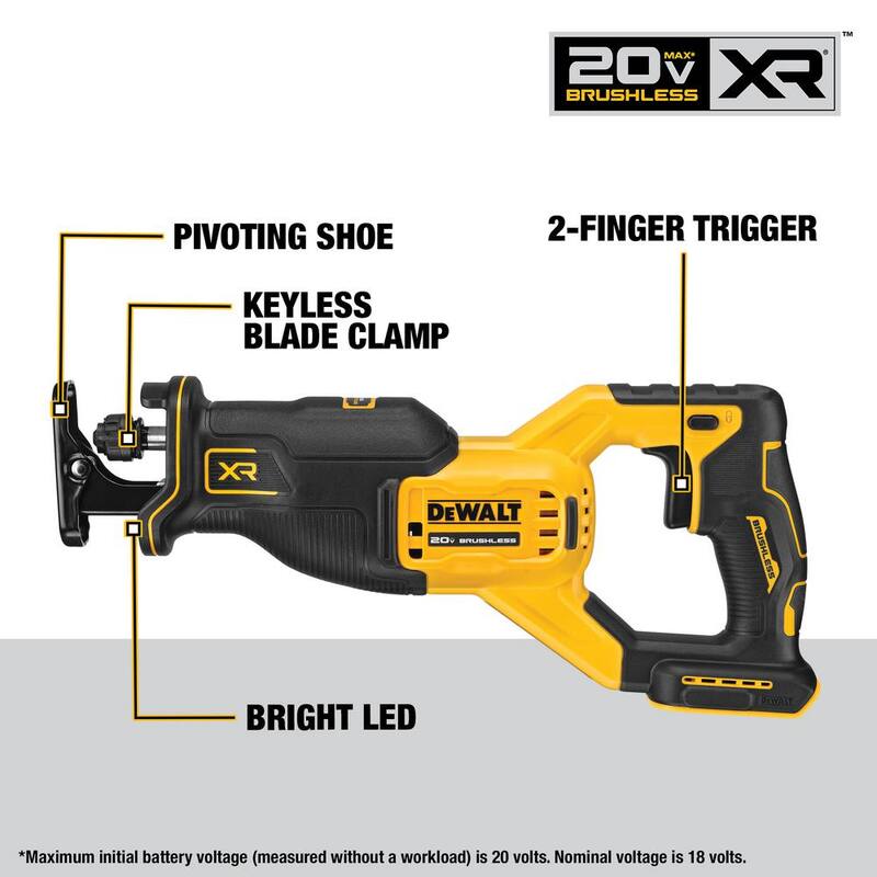 Kit combo sin escobillas inalámbrico de 20V con baterías de 5.0Ah y cargador - DCK449P2