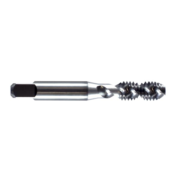 Regal Cutting Tools Spiral Flute Tap, 1/4"-20, Modified Bottom, NC, 2 Flutes, Chrome Plated - 076845MS