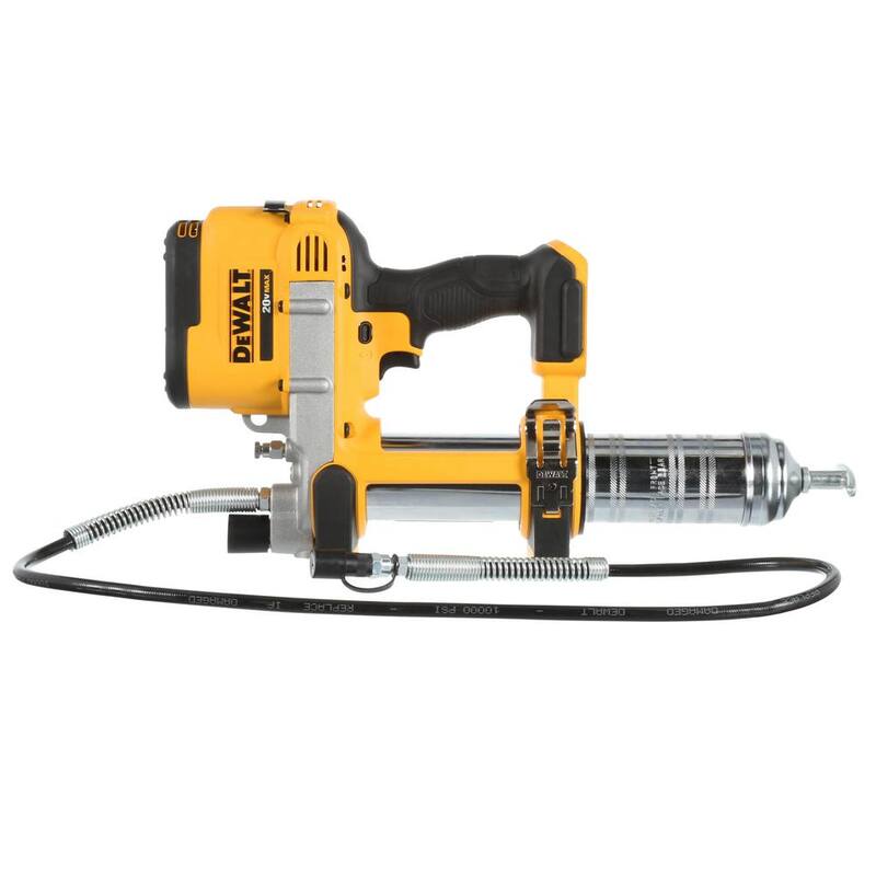 Juego de herramientas inalámbricas industriales DEWALT 20V MAX XR de 2 herramientas con llave de impacto de 1/2 pulgadas, pistola de grasa y (1) batería de 20V 5.0Ah - DCK206P1
