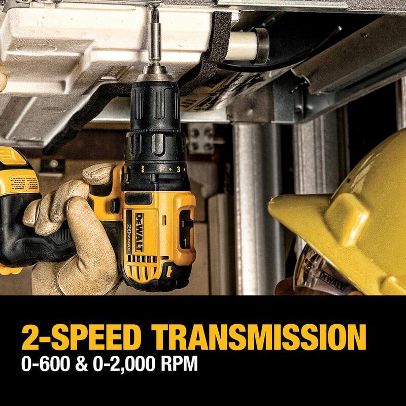 Kit de herramientas inalámbricas DEWALT 20V MAX con 4 herramientas, (2) baterías de 20V 2.0Ah y cargador - DCK421D2