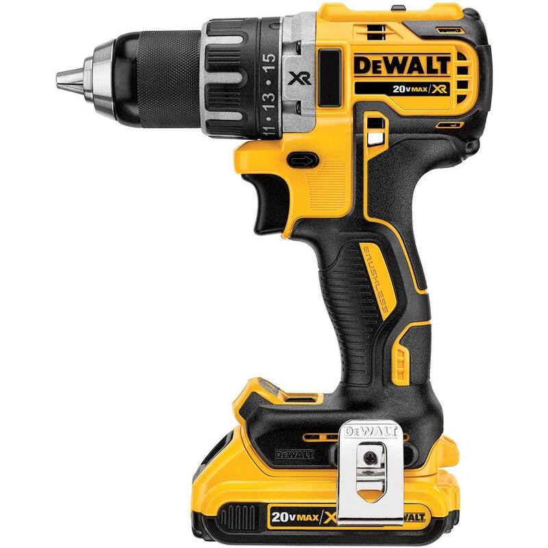 Kit combo DEWALT 20V MAX XR de taladro/impacto inalámbrico de iones de litio sin escobillas. Herramienta oscilante de 20V y (2) baterías de 20V 2.0Ah - DCK283D2WDCS356