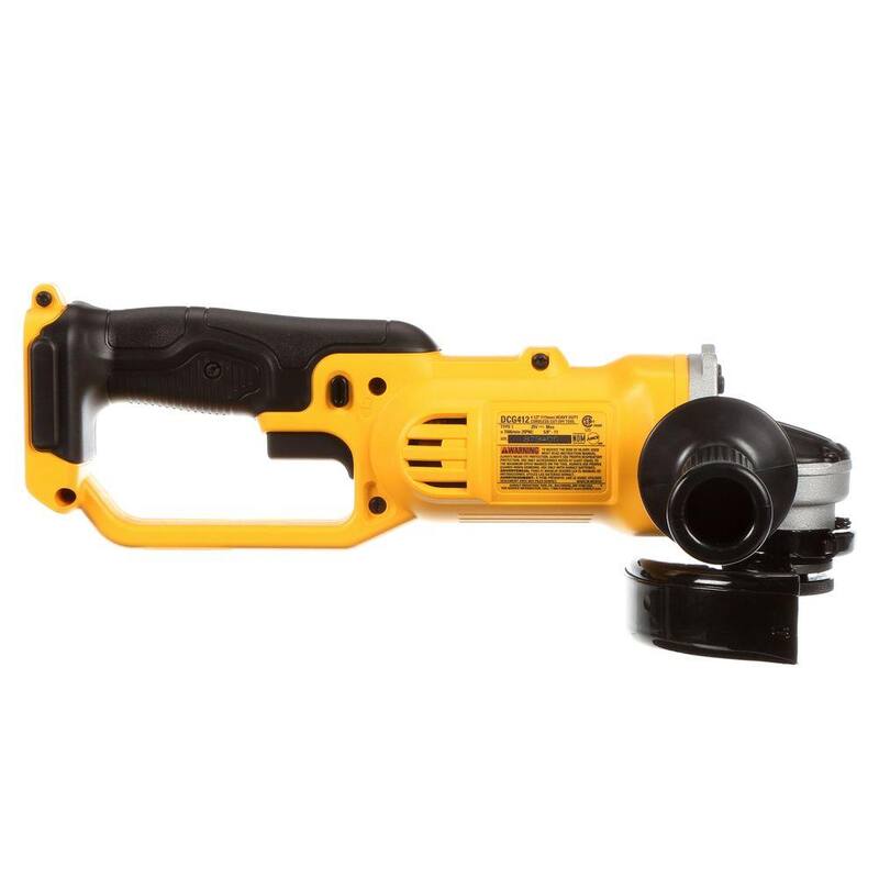 DEWALT 20V MAX. Juego de Herramientas Inalámbricas de 4 Piezas con batería de iones de litio, Esmeriladora inalámbrica de 20V MAX de 4.5-5 pulgadas, (2) baterías de 20V 2.0Ah y cargador - DCK423D2W412