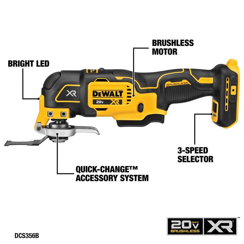 Juego de combinación de 5 herramientas inalámbricas DEWALT 20V MAX de iones de litio con (2) baterías de 20V 4.0Ah, (1) batería de 20V 2.0Ah y cargador - DCK551D1M1WB240