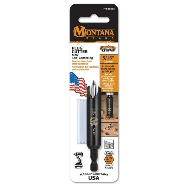 Montana Brand Montana Brand MB-65915 5-16 in. HD  Self Center Plug Cutter - MB-65915