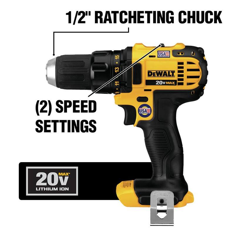 Kit de 4 herramientas inalámbricas DEWALT 20V MAX, (2) Baterías de 20V 3.0Ah, (2) Baterías de 20V 2.0Ah y Cargador - DCK423D2W2302.