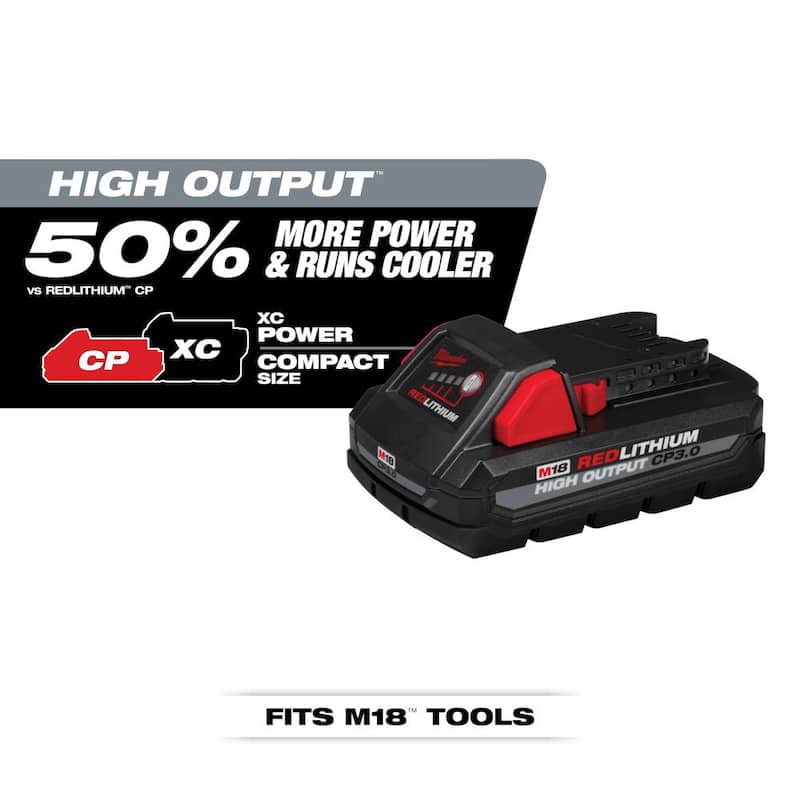 Kit de Combo Inalámbrico de 7 Herramientas Milwaukee M18 FUEL 18V de Iones de Litio Brushless con 2 paquetes de Baterías de 3.0ah - 3697-27-48-11-1837
