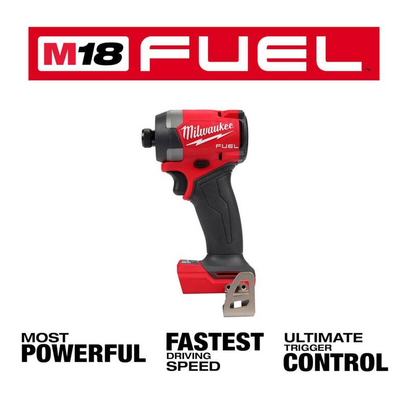 Kit combo Milwaukee M18 de 18 voltios de iones de litio sin escobillas inalámbrico FUEL (5 herramientas) con 2 baterías, 1 cargador y bolsa de herramientas - 2996-25