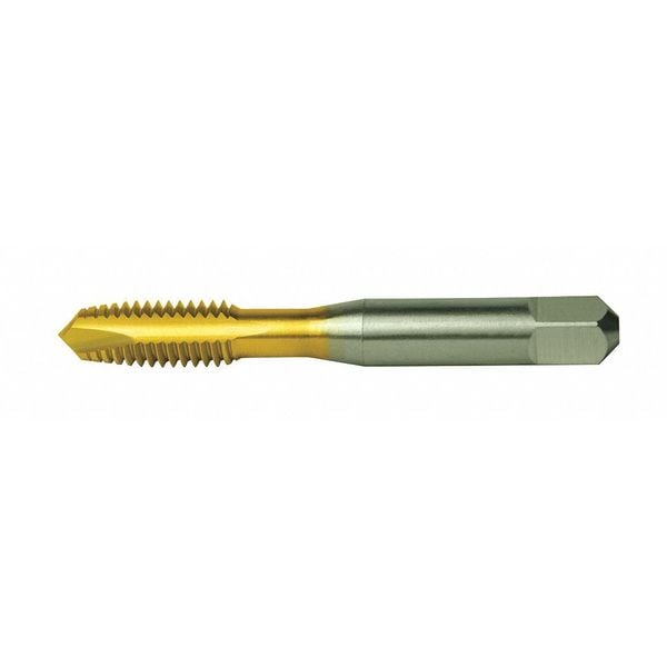 Cleveland Spiral Point Tap, 1/4"-20, Plug, UNC, 2 Flutes, TiN - C55317