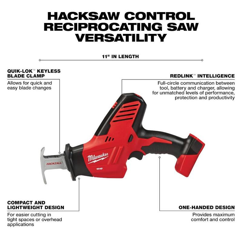 Milwaukee M18 18V Juego de herramientas inalámbricas de iones de litio de 7 herramientas con juego de puntas para destornillador y juego de cuchillas multiusos - 2695-27SH-48-32-4082-49-10-9108W