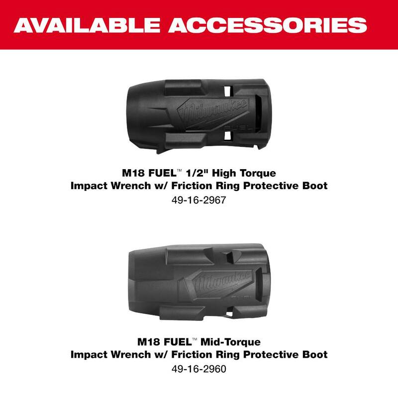 Juego de combo de llave de impacto inalámbrica Milwaukee M18 FUEL de 18 voltios con torque alto de 1/2 pulgada y torque medio de 3/8 pulgadas de ion de litio sin escobillas - 3010-22