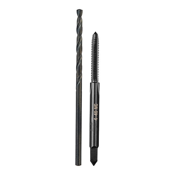 Milwaukee Tool 4-40 NC Straight Flute Plug Tap & No. 43 Drill Bit - 49-57-5508