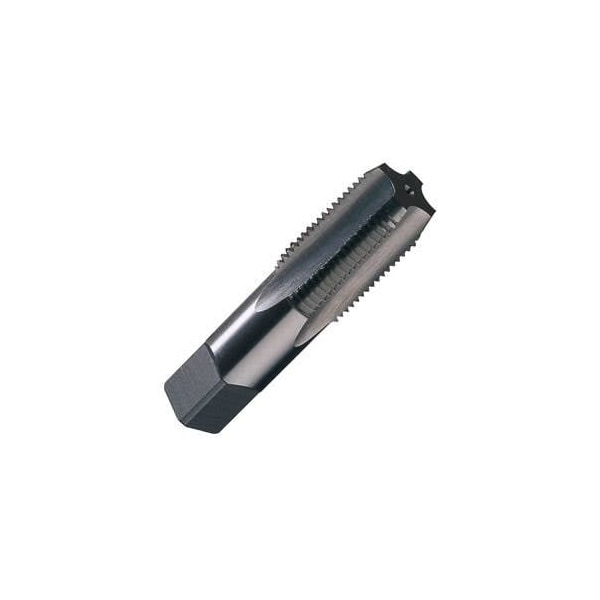 Champion Cutting Tool 3/8in-18 - 304 Carbon Steel Taper Pipe Tap, NPT, 3/4in Taper/FT., 18 TPI , 60 deg Angle of Threads - CHA 304-3/8-18