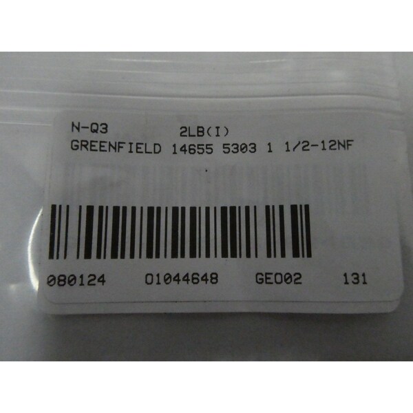 Greenfield 1-1/2IN OTHER TAP - 14655 5303 1 1/2-12NF
