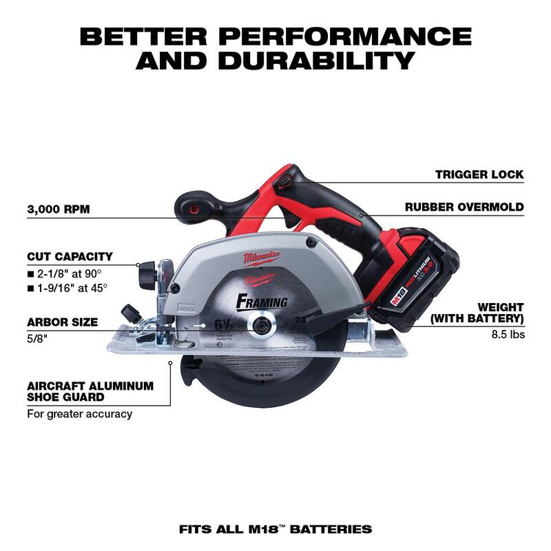 Kit de herramientas inalámbricas Milwaukee M18 18V de iones de litio (6 herramientas) con llave de impacto de 3/8 de pulgada y herramienta múltiple oscilante - 2696-26-2658-20-2626-20.
