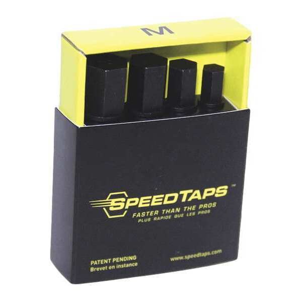 Speedtaps Hand Tap Set, 1/4n to 1/2in L, 4 Pcs, PK5 - SPDTPSM4X5