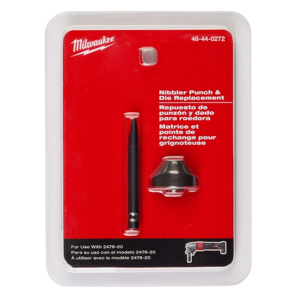 Milwaukee Tool Punch and Die Set for M12 FUEL 16 Gauge Nibbler - 48-44-0272