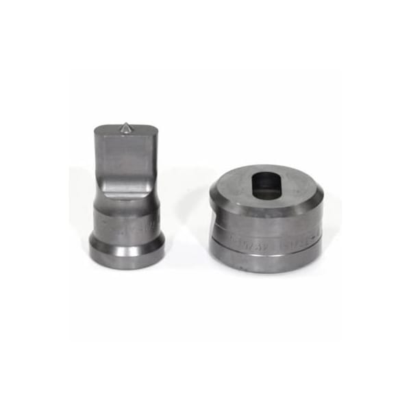 Edwards Punch And Die Set, Oblong, 716 X 1 In Punch, 1532 X 1132 In Die Sizes Included, 2 Piece, For - PDOB7/16X1