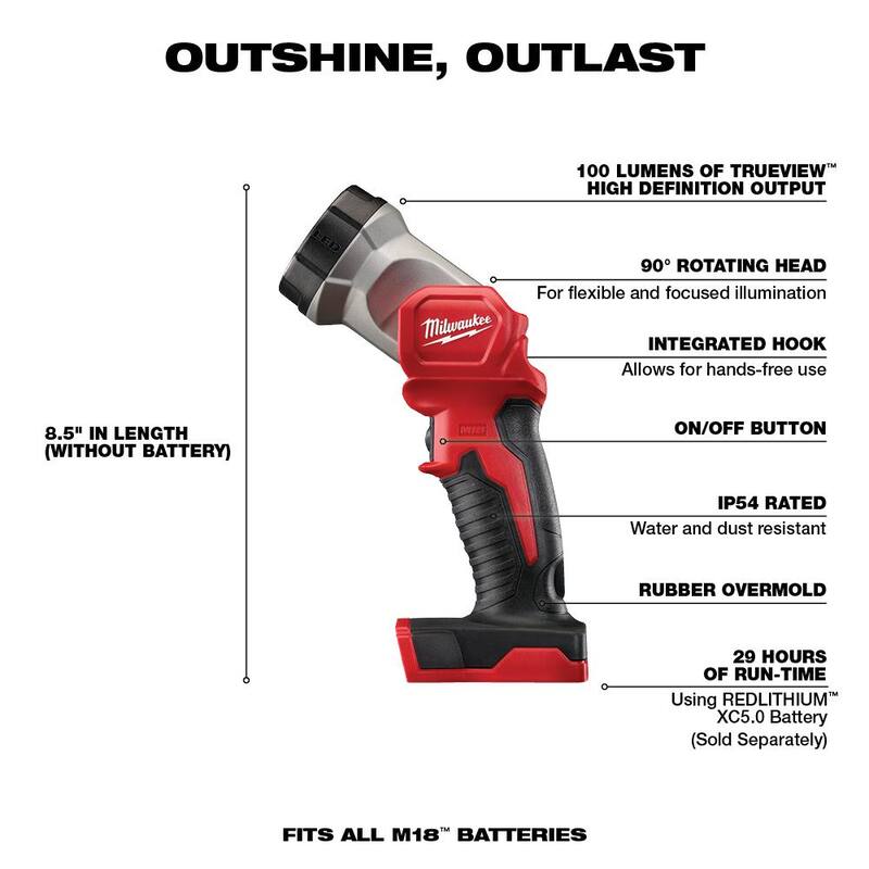 Milwaukee M18 18V Juego de Herramientas Inalámbricas de Iones de Litio (6 Herramientas) con Dos Baterías Adicionales de 5.0 Ah - 2696-26-48-11-1850-48-11-1850