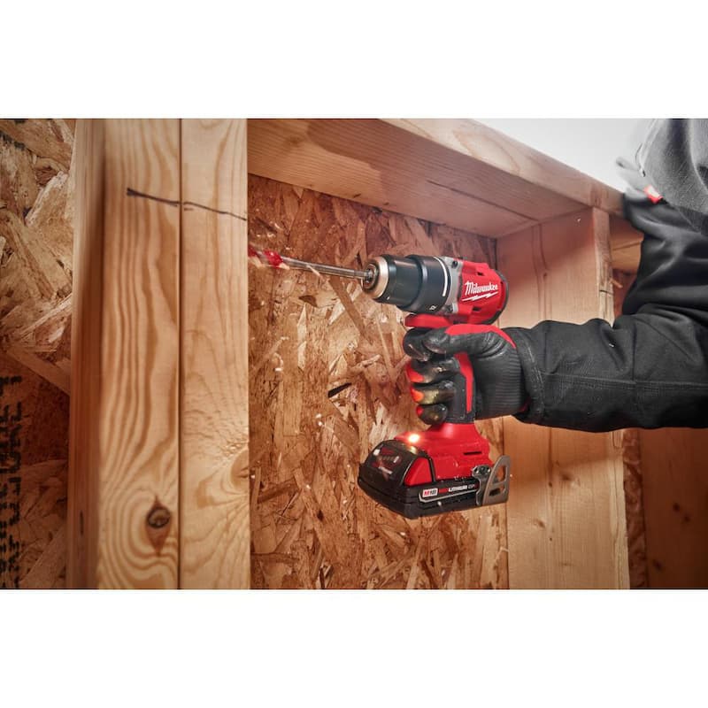 Milwaukee M18 18-Volt Lithium-Ion Brushless Cordless Compact Drill/Impact Combo Kit con(2) Baterías, Cargador, Bolsa y M18 2 Gal Vac - 3692-22CT-0880-20