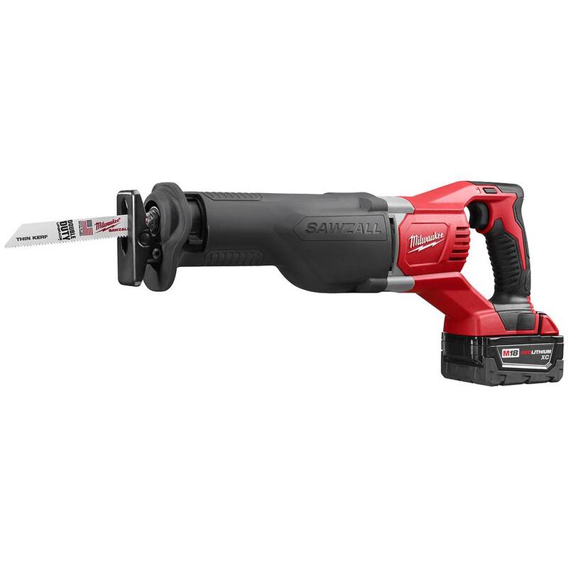Milwaukee M18 18V Kit Combo de Taladro de Martillo Inalámbrico de Iones de Litio/Sierra Sable/Sierra Circular con Luz (4 Herramientas) con Luz de Inundación LED M18 - 2694-24-2361-20