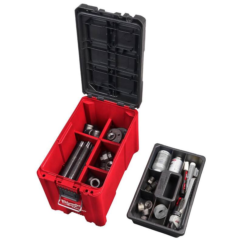 Kit de Herramienta Oscilante Multifunción inalámbrica Milwaukee M18 FUEL 18V de Iones de Litio sin escobillas y Caja de Herramientas PACKOUT - 2836-21-48-22-8422