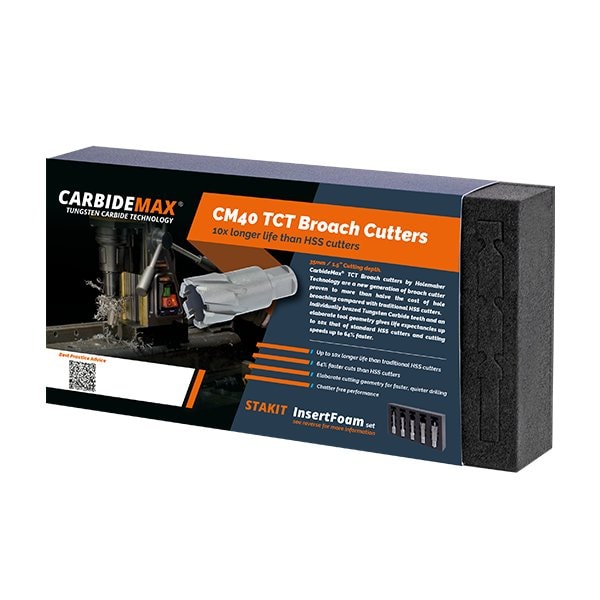 Carbidemax HMT 40 TCT Cutter Set 9/16, 11/16, 13/16 in. + 2 pilots - 109015-SET1