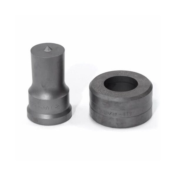 Edwards Punch And Die Set, Round, 114 In Punch, 1932 In Die Sizes Included, 2 Piece, For Use With - PDOS1-1/4