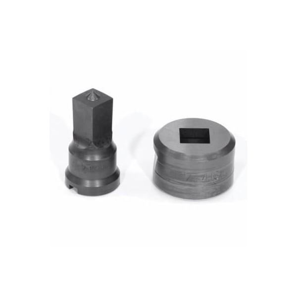 Edwards Punch And Die Set, Squared, 58 In Punch, 2132 In Die Sizes Included, 2 Piece, For Use With - PDSQ5/8