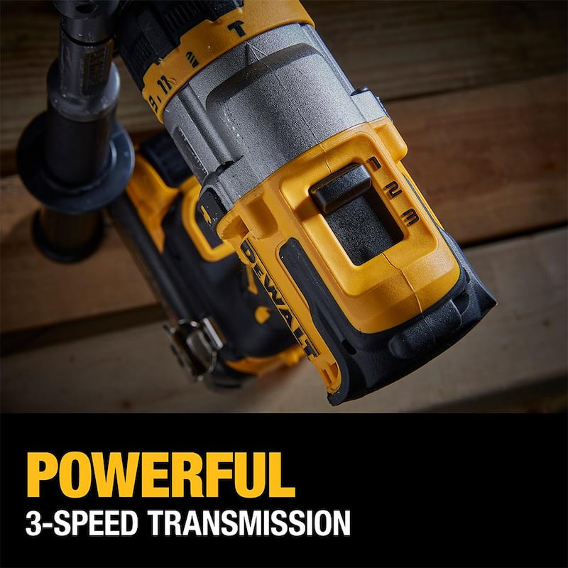Kit Combo de 2 herramientas inalámbricas DEWALT 20V MAX con taladro/destornillador de martillo sin escobillas y ventaja FLEXVOLT - DCK2100D1T1