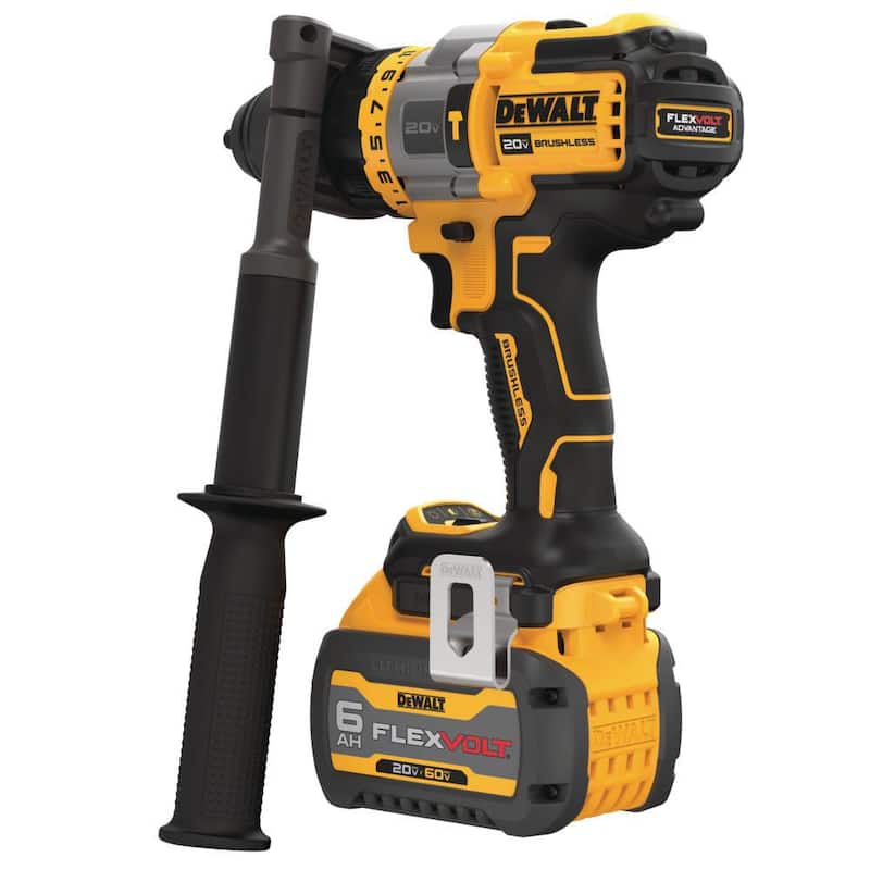Kit Combo de 2 herramientas inalámbricas DEWALT 20V MAX con taladro/destornillador de martillo sin escobillas y ventaja FLEXVOLT - DCK2100D1T1