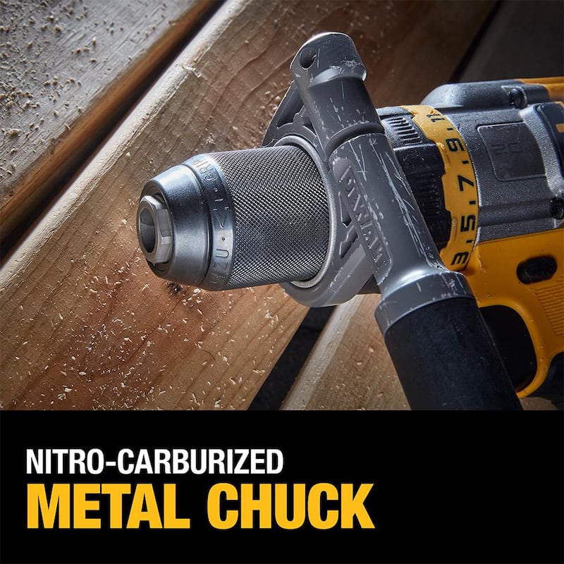 Kit Combo de 2 herramientas inalámbricas DEWALT 20V MAX con taladro/destornillador de martillo sin escobillas y ventaja FLEXVOLT - DCK2100D1T1