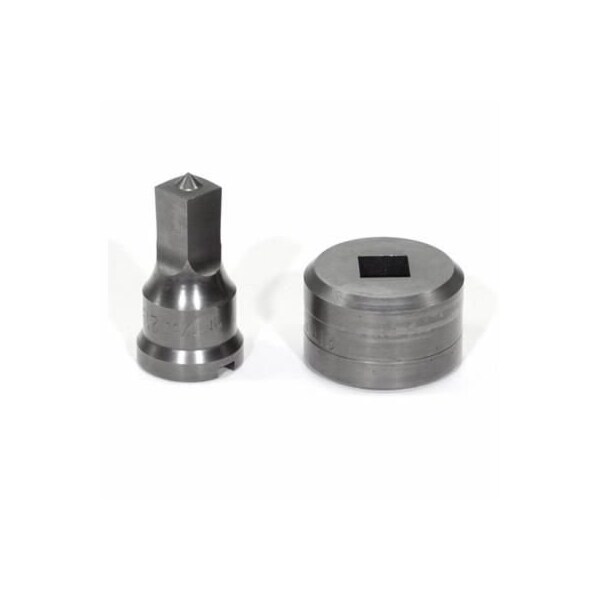 Edwards Punch And Die Set, Squared, 1732 In Punch, 916 In Die Sizes Included, 2 Piece, For Use With - PDSQ17/32
